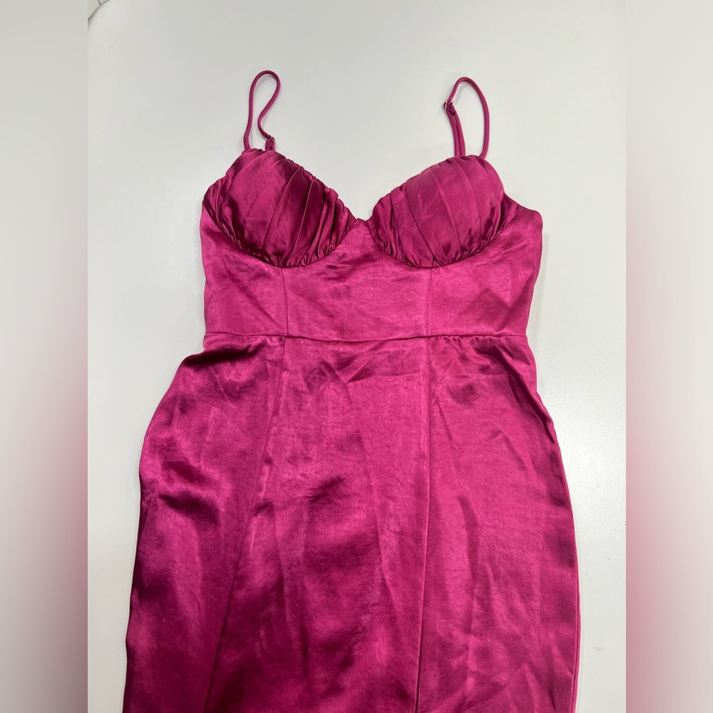 Selfie Leslie Hello Molly Anything Goes Maxi Dress Magenta New With Tags Small - Picture 13 of 16